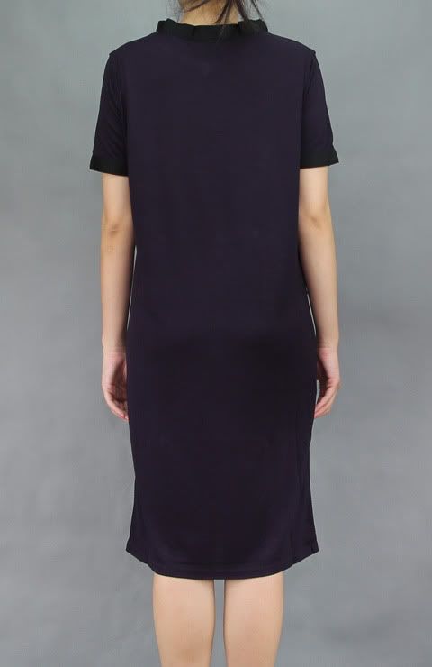 Lanvin 11AW Female T Shirt Grois Grain Jersey Dress