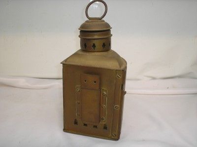 Antique Kilborn Sauer Brass Maritime Oil Lantern Nautical SHIP Lamp