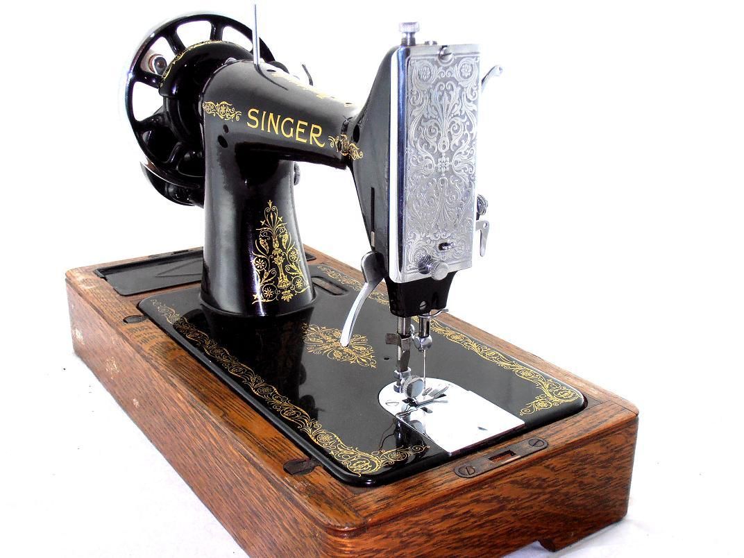 antigua Maquina de coser Singer Manual de 1931 Funciona Caja