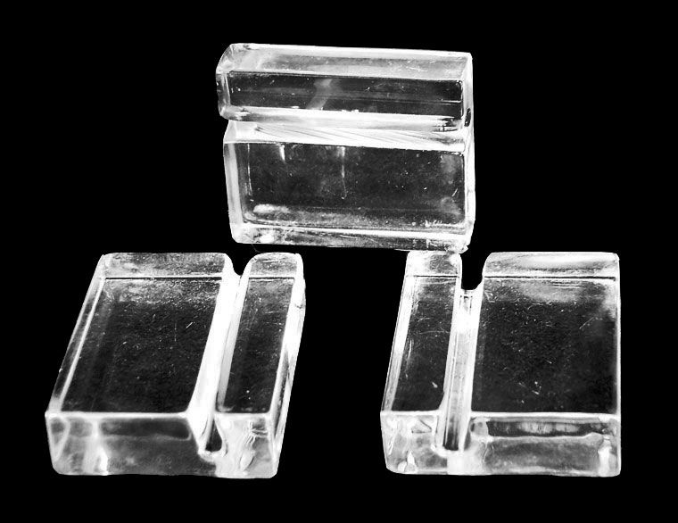 Set of 12 1¼ Clear Acrylic Mineral Label Holders