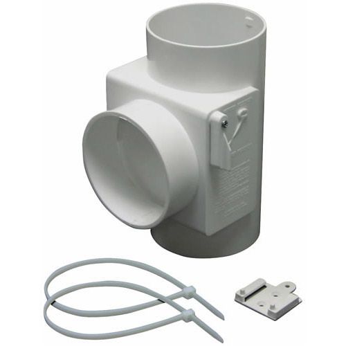 Lambro 1700 Heat Economizer White Plastic Dryer Vent Use with Electric