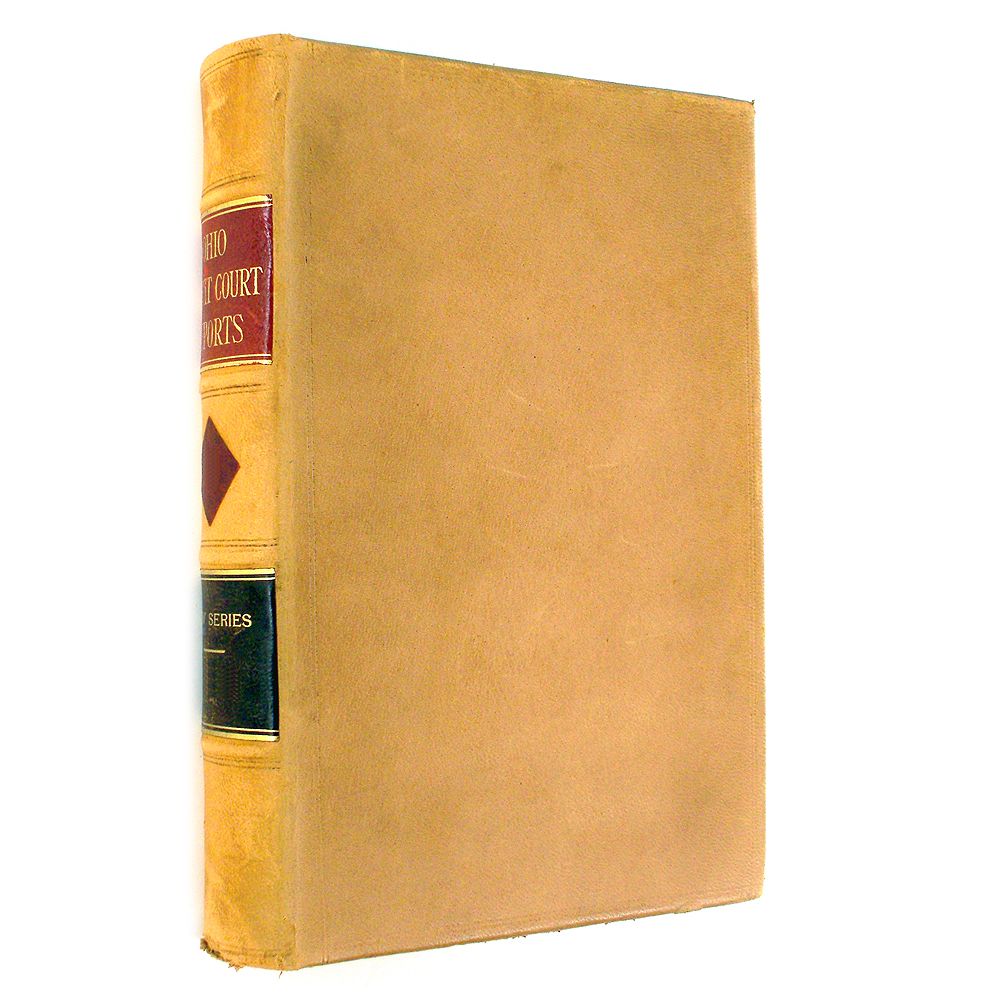 Ohio Law Circuit Court Reports Book Vol 10 1908