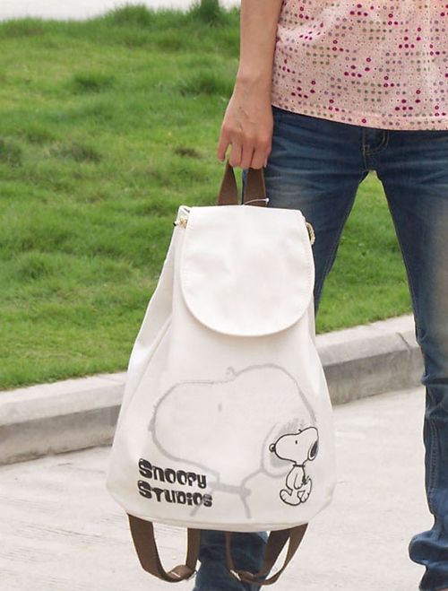 Korean Style Ladys Girls Mickey Canvas Backpack Handbag Shoulder Bag