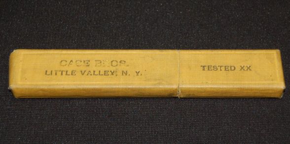 Vintage Case Bros Little Valley NY Straight Razor Box Measures 6 5 8