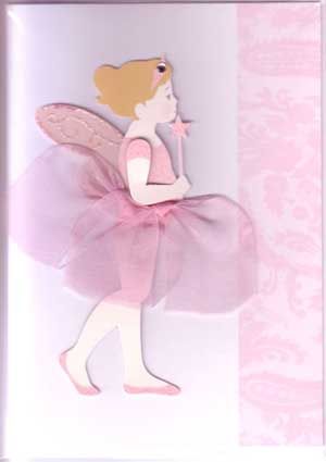 MERI MERI Fairy Birthday Cards Embellished Blue Pink Handmade 3D