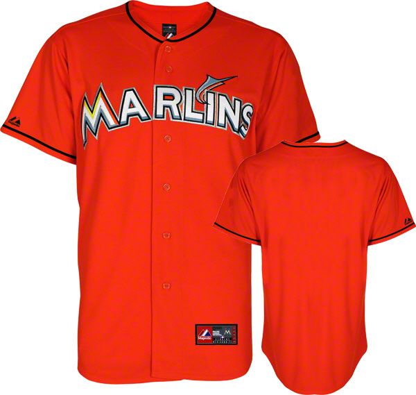 Miami Marlins Youth Orange Alternate MLB Replica Jersey
