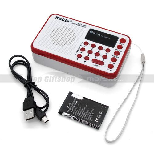 USB Portable FM Radio  WMA Micro TF SD MMC Card Audio Music Player