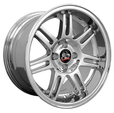 10 Chrome 10th Anniversary Wheels ZR Tires Rims Fit Mustang® GT 79 93