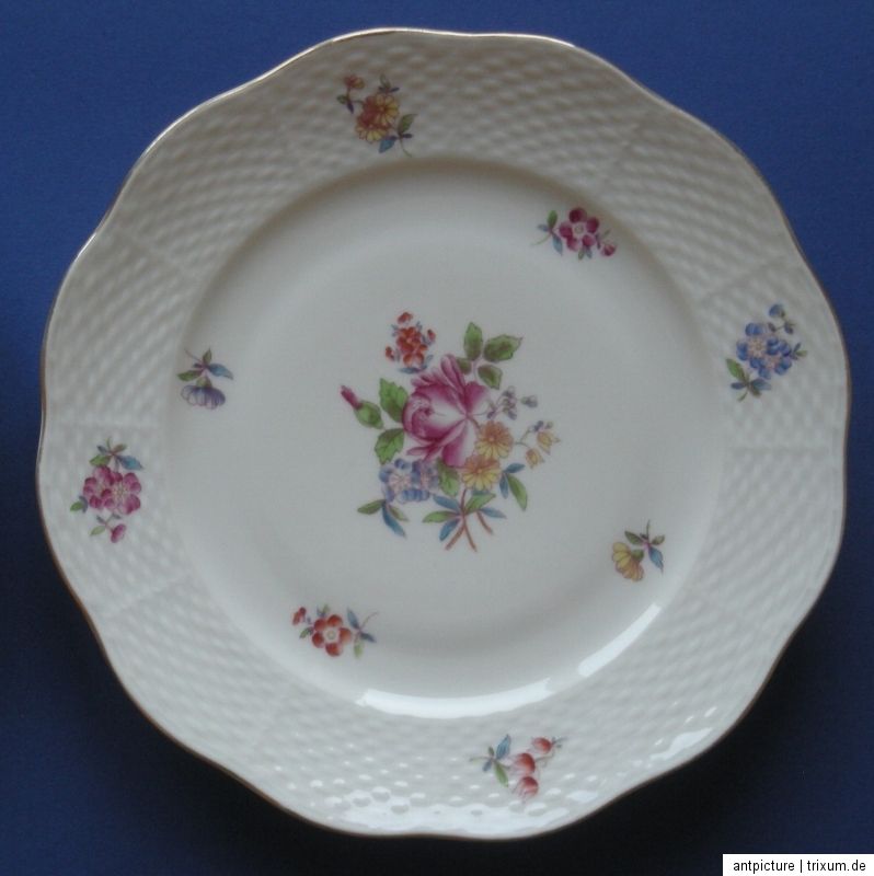 Herend plates Petit Bouquet de rose PBR Teller Dessertteller Blumen