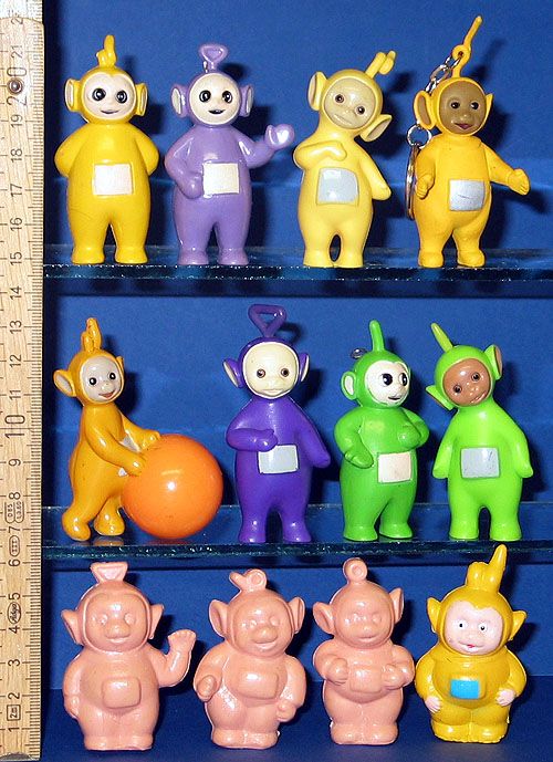 Teletubbies 12 Figuren PVC Rohlinge dabei