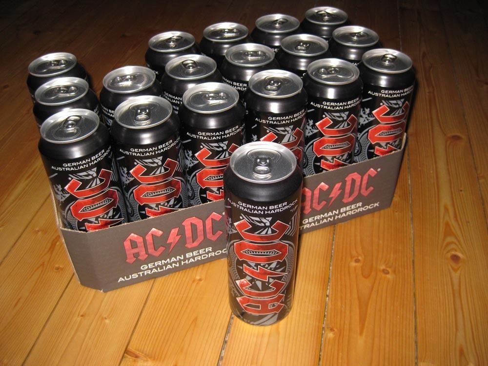 Bierdose Beer Can Angus Young 0,568 ml NEU & OVP AC DC VOLL Rarität