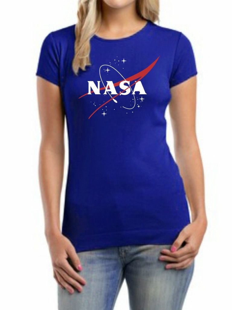 US NASA Blue Womens T shirt all sz S XXL Apolo 13