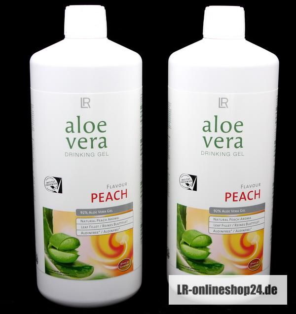 LR Aloe Vera Drinking Gel Peach Pfirsich 2 x 1000ml