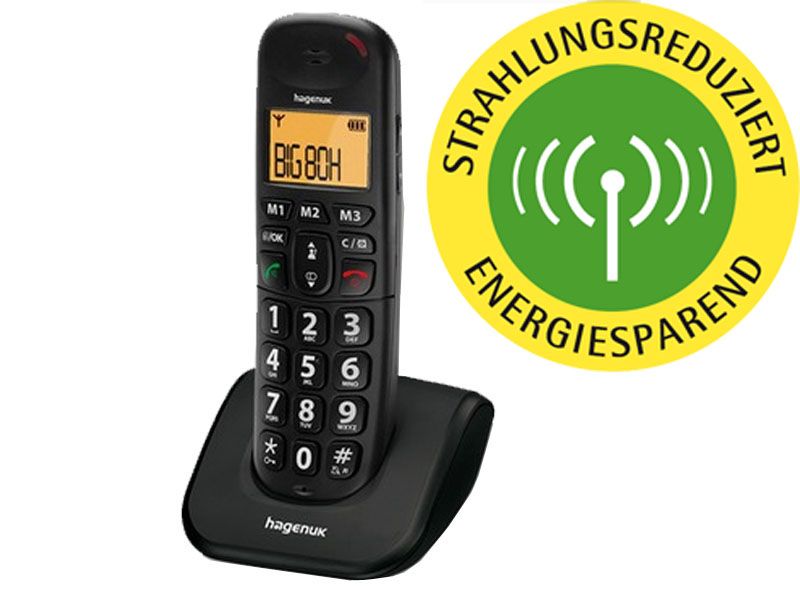 HAGENUK BIG 855 COMBO ANALOG TELEFON TISCHTELEFON SET FREISPRECH AB