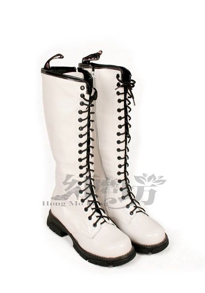 Women PU Leather Lace Up Riding Boots Shoes US ALL Sz Y005