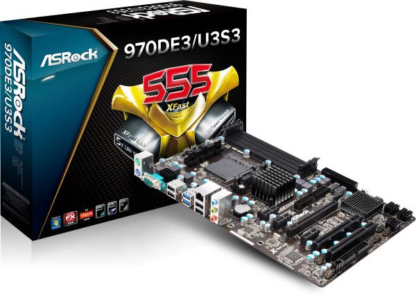 ASRock 970DE3/U3S3 FX  DDR3  SATA3  USB3 SOCKEL AM3/AM3+  ATX